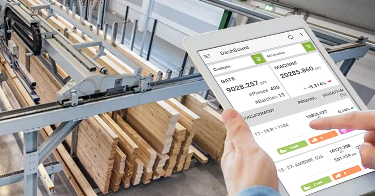 digitizing paper trails of wood operations and put it on a blockchain